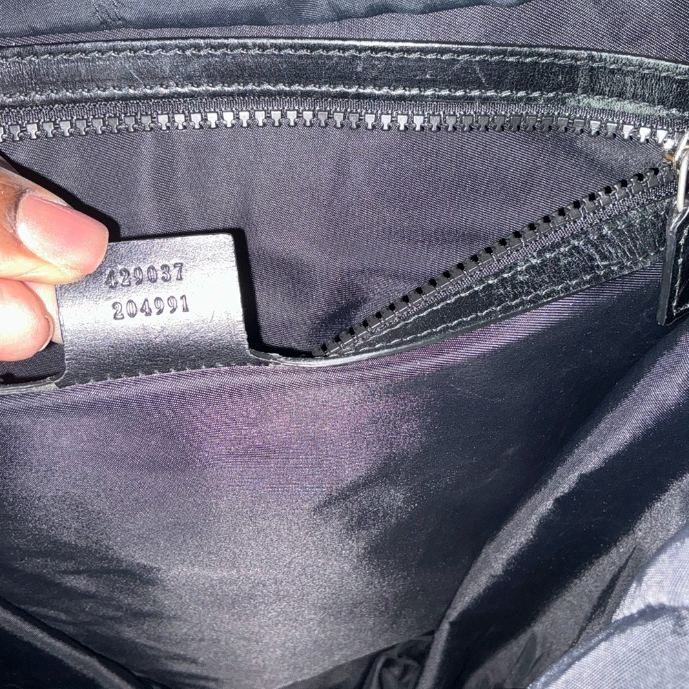 Gucci Hollywood Black Backpack with Multicolor Embroidery Mesh Mix Material - Picture 7 of 15